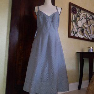 Talbots B&W Gingham Strappy Dress w/ Pockets!!! + FREE SURPRISE BEAUTY GIFT